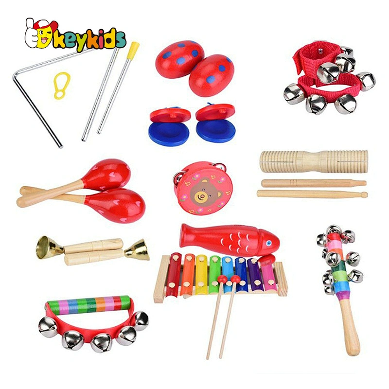 2021 New cartoon wooden instrument toy in blue for preschool W07A197