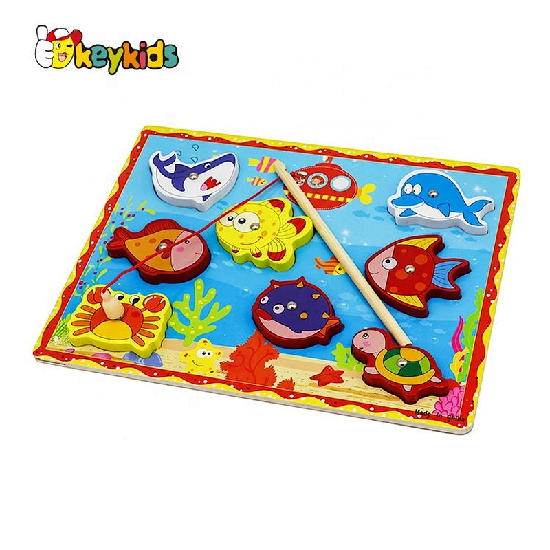 New hottest educational wooden sea life jigsaw puzzles for baby W14D076