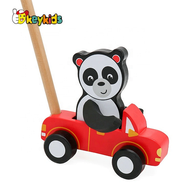 New hottest preschool wooden toddler walking toys for push along W05A026