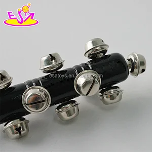 Wholesale cheap black wooden baby rattle toys with high quality W07I126