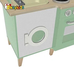 New design interactive water function wooden toy kitchen set for kids W10C635B