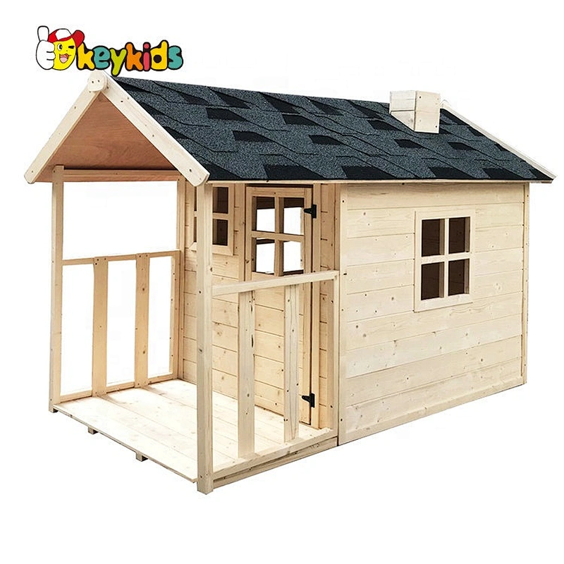 Children backyard large outdoor wooden house for fun W01D089