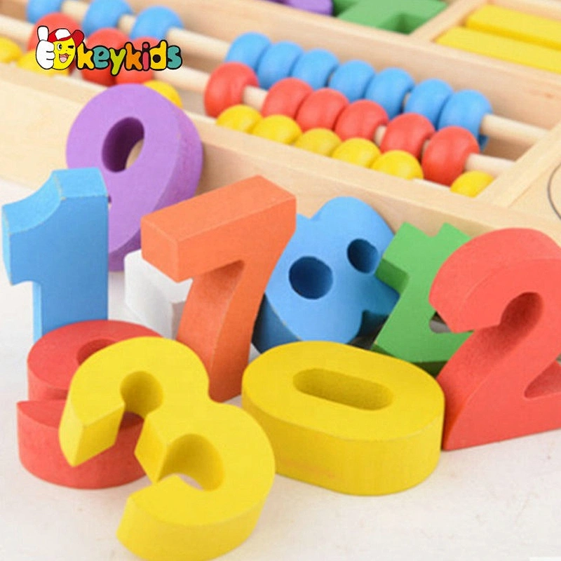 2021 New released digital magnetic wooden fishing game for kids education W12D295