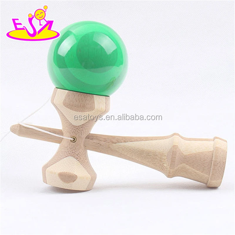 Popular kendama with high quality,Colorful wooden kendama toy game of different size,wooden Kendama toy with 18*6*7cm W01A015