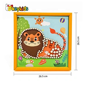 New arrival diy educational wooden picture puzzle or kids W14C259