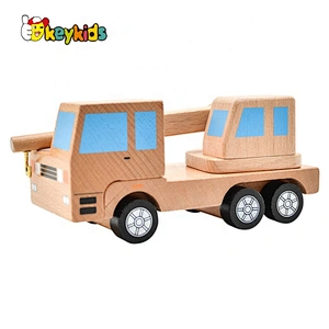 2020 New design mini wooden excavator toy for children W04A464