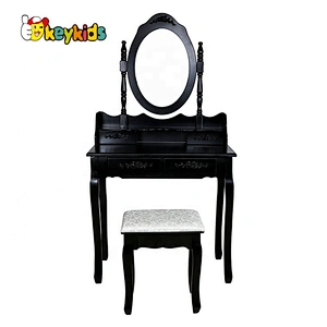 High quality children wooden black dressing table for wholesale W08H098