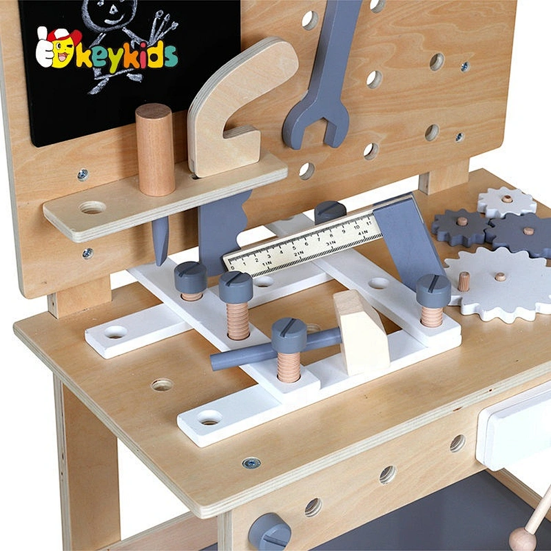 2021 New released black and decker wooden toy tool bench for kids W03D076E