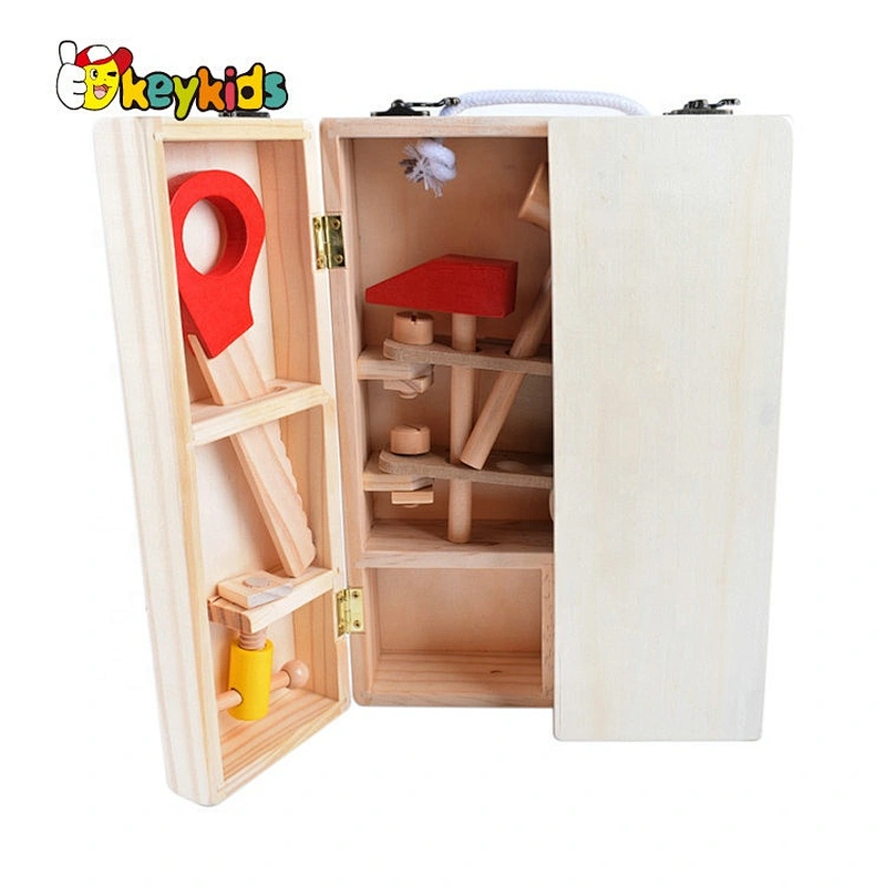 New Arrival Educational Wooden Toy Tool My First Toolbox For Kids W03D126