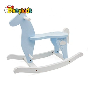 2019 Top Sale Kids Lovely Wooden Rocking Horse Toy For Wholesale W16D118