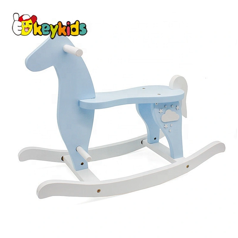 2019 Top Sale Kids Lovely Wooden Rocking Horse Toy For Wholesale W16D118
