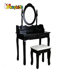 High quality children wooden black dressing table for wholesale W08H098