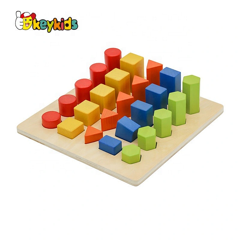 Customize educational wooden rainbow stacker for kids W13D294