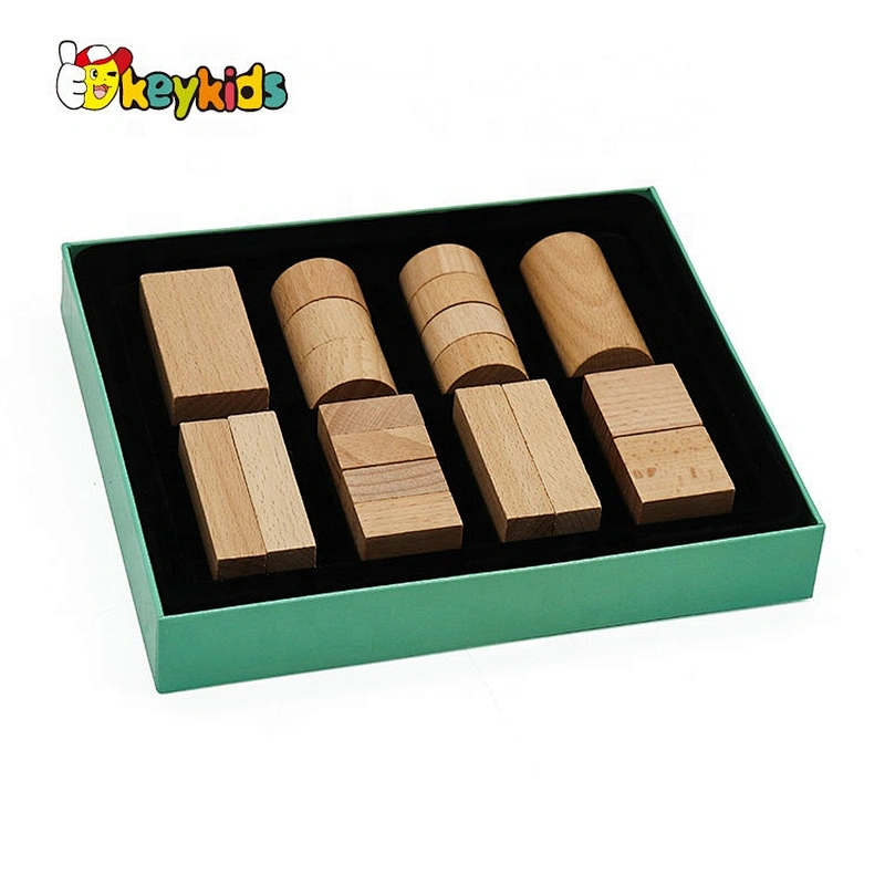 2021 Hot selling Montessori wooden knobless cylinders for children W14A249