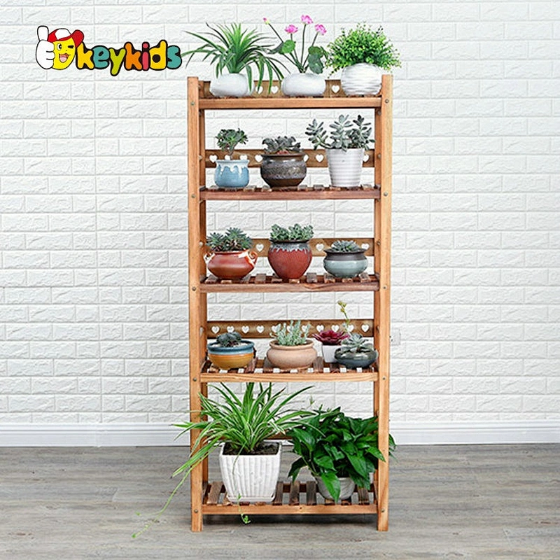 hihg quality white wooden flower pot stand for indoor outdoor W08H106B