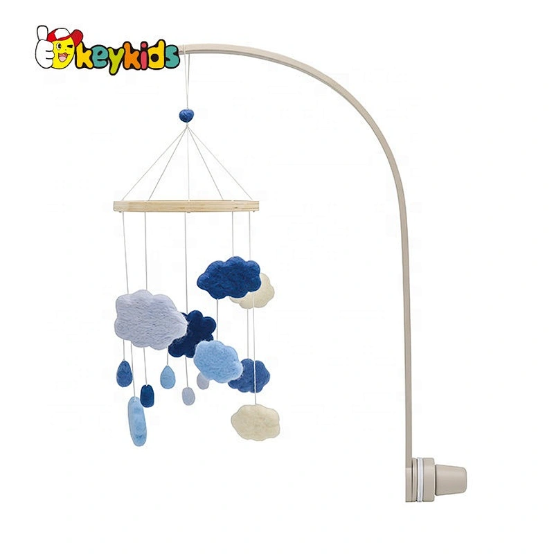 Customize hanging bed toys wooden baby mobile for crib W08K045