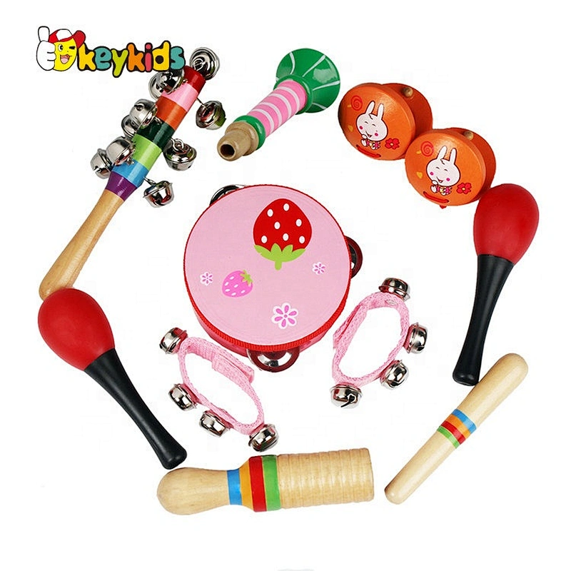 wholesale 10PCS musical wooden toy rhythm set for kids W07A163