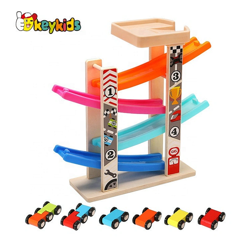2020 New Released Wooden Mini Toy Car Ramp For Toddlers W04E098