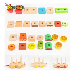 wholesale educational wooden number train toy for children W04A427