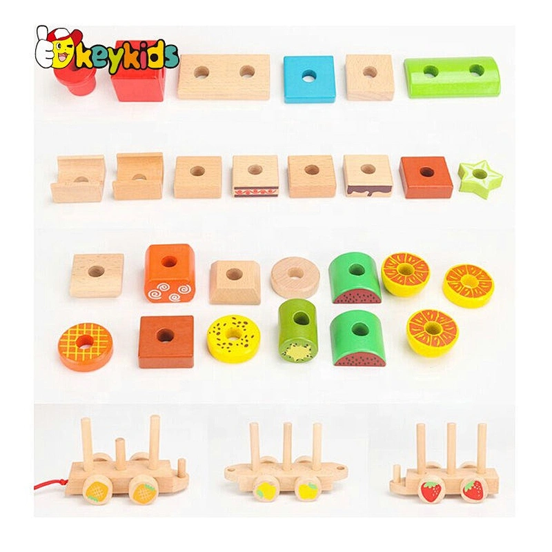 wholesale educational wooden number train toy for children W04A427