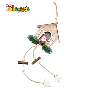 Cusstomize fairy wooden wall mounted christmas decorations for hanging W09D091