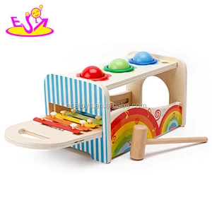 2017 new products multi-function toy wooden musical toys for infants W07A117