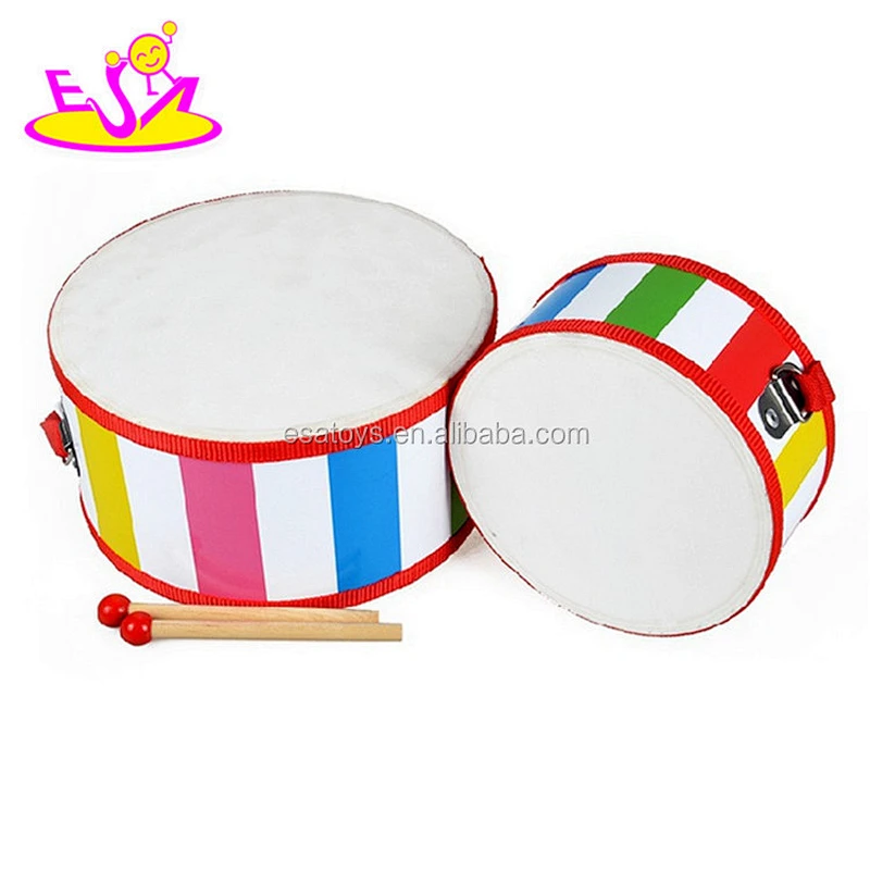 2017 new products educational toys wooden toddler drum set W07J039