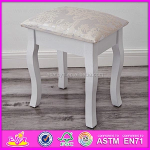 High performance white wooden dressing table with antique french design W08H016