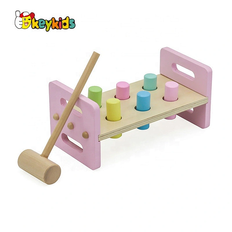 New design preschool wooden hammering pounding toy for children W11G068