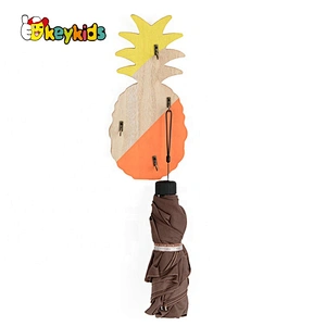 Decorative wooden wall hanging hooks for wholesale W09B101