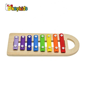 New design kids musical wooden hammer bench with xylophone W07C091