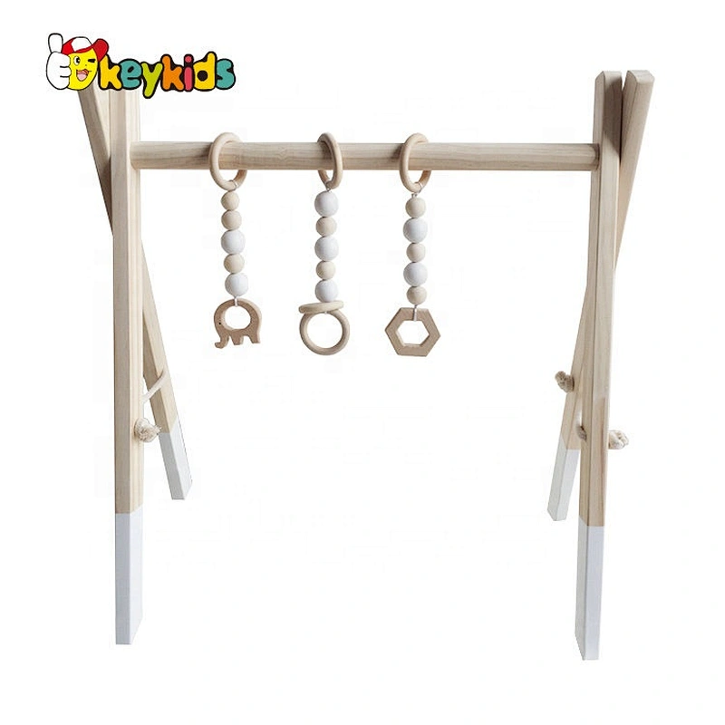 wholesale foldable wooden baby activity gym for indoor W08K178