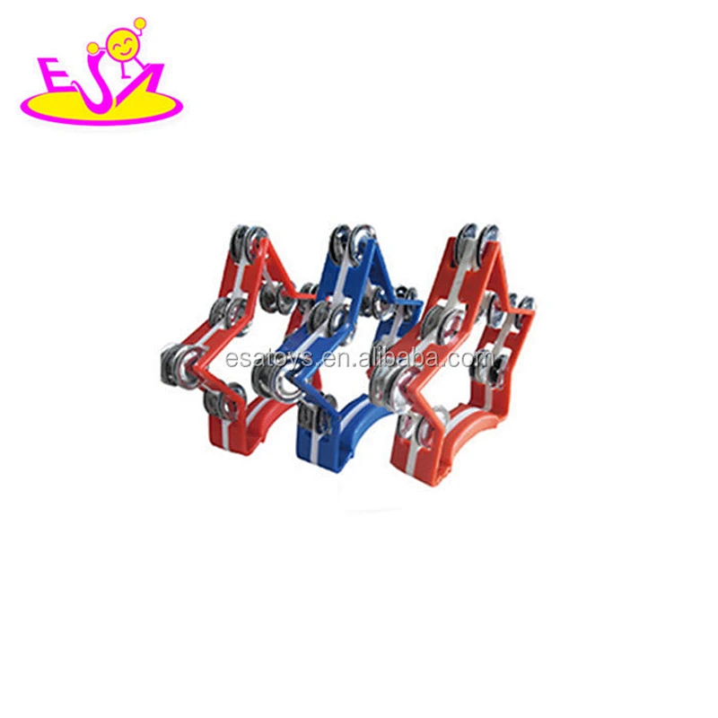Wholesale cheap educational plastic headless tambourine for kids W07I103