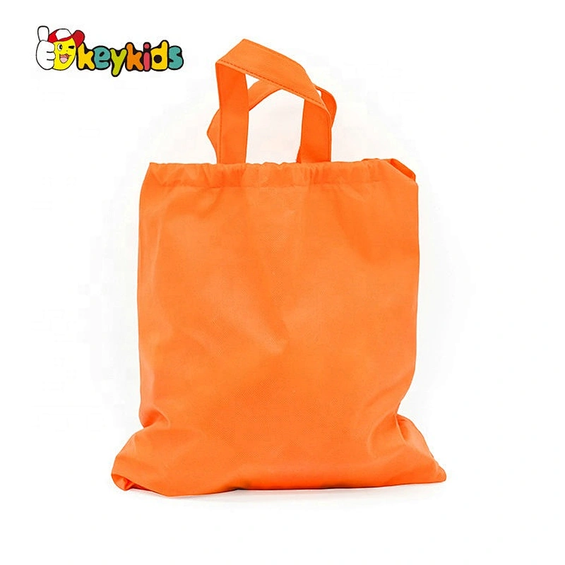 wholesale cheap 100 pieces children educational wooden abc blocks with bag W13B025
