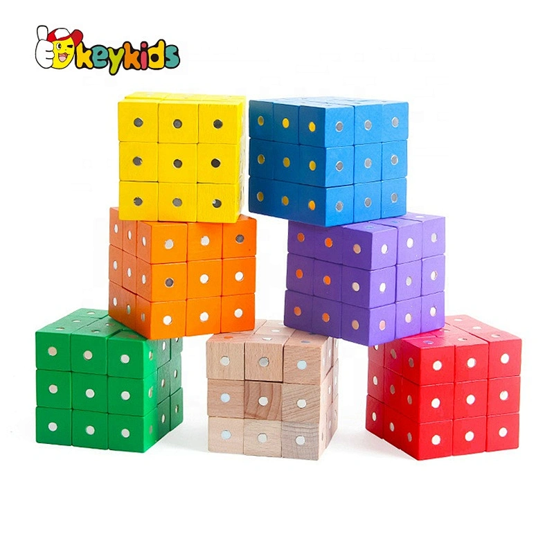 2021 New creative wooden stacking blocks for kids W13D333