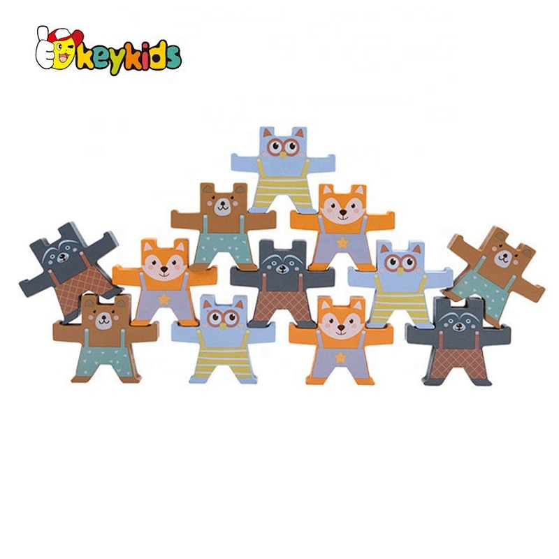 2020 New arrival educational wooden balancing blocks play set for kids W13A210