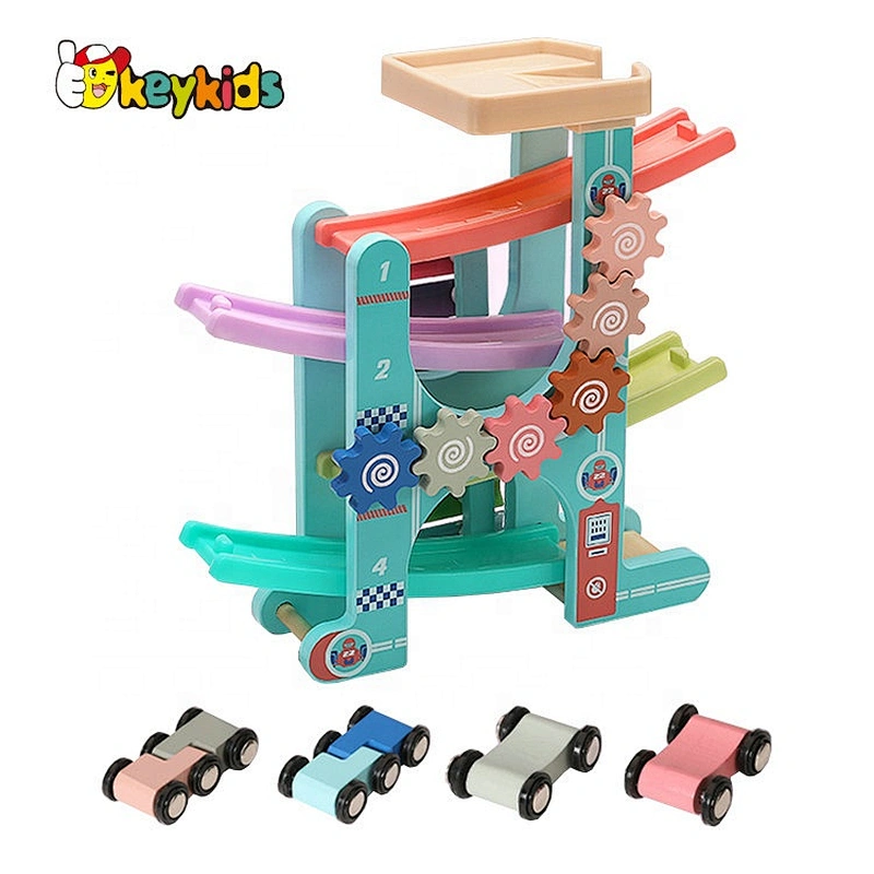 2020 New Arrival Educational Wooden Car Ramp Racer For 2 Years Old W04E095