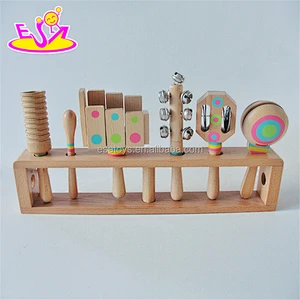 new products funny wooden baby musical toys for sale W07A110