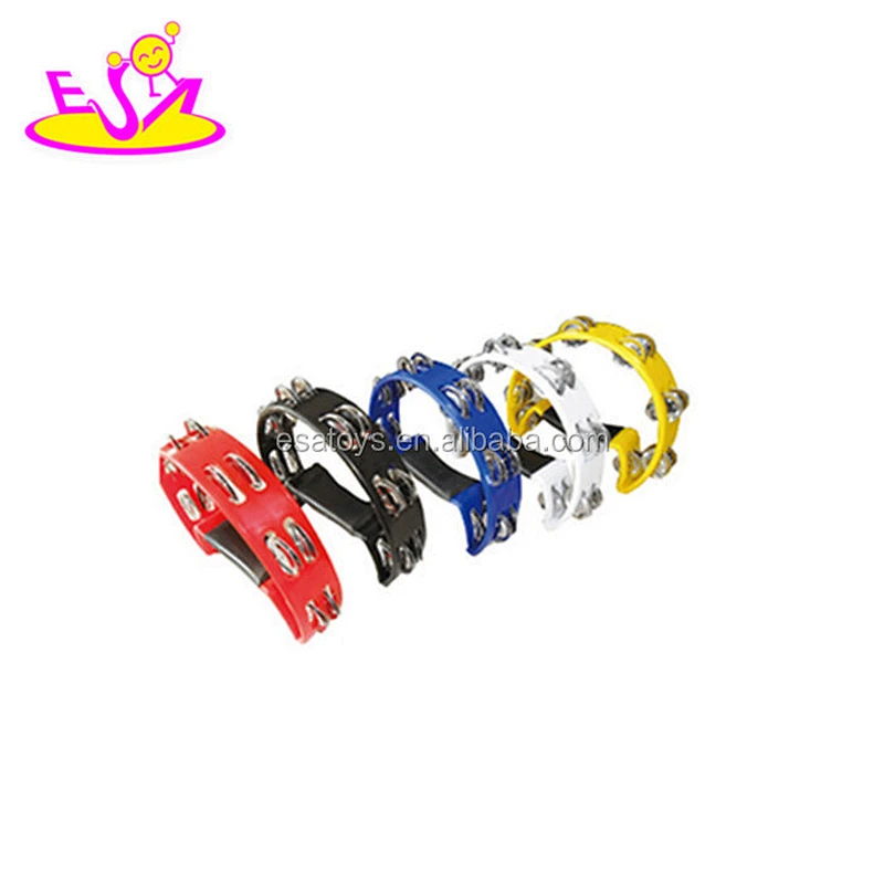 Wholesale cheap educational plastic headless tambourine for kids W07I103