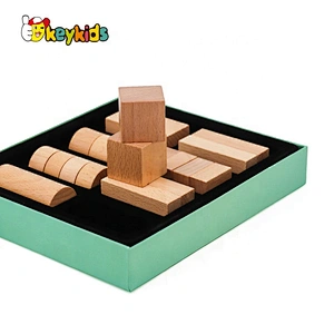 2021 Hot selling Montessori wooden knobless cylinders for children W14A249