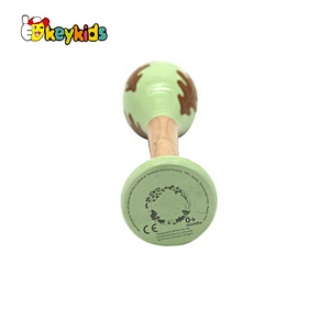 Customize educational wooden maracas music instrument for kids W07I178