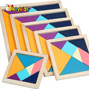 high quality 6 set wooden tangram jigsaw puzzle for kids W11D014