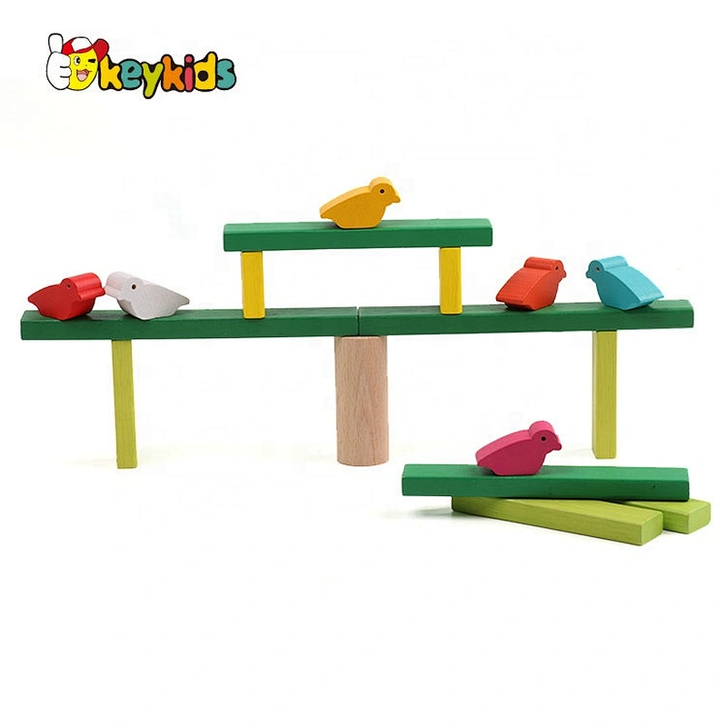 New popular educational blocks wooden balance tree game for kids W13D219
