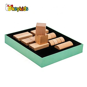 2021 Hot selling Montessori wooden knobless cylinders for children W14A249