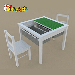 High quality multifunction wooden kids learning table for wholesale W08H304