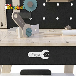 New design educational wooden tool toy workbench for pretend play W03D141