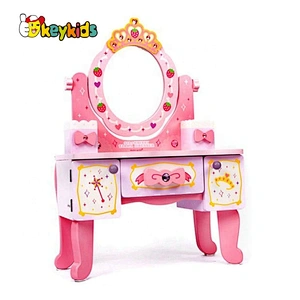 New Released Pretend Childs Wooden Vanity Set W08H122