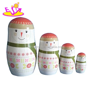 Set of 7 Traditional Hand Painted Wooden Matryoshka Russian Nesting Dolls W06D038