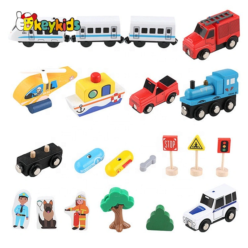 New hottest small wooden toy train track for boys W04C177