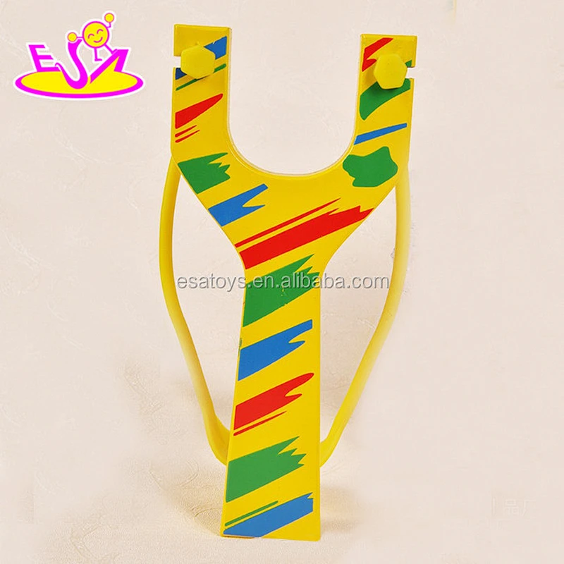 Wholesale outdoor wooden slingshot,Mini colorful Kids wooden slingshot toy,Hot sale children wooden toy slingshot W01A058